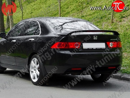 6 499 р. Спойлер на крышку багажника Modulo (без стоп-сигнала)  Honda Accord  7 CL (2002-2008) седан дорестайлинг, седан рестайлинг (Неокрашенный)  с доставкой в г. Пермь