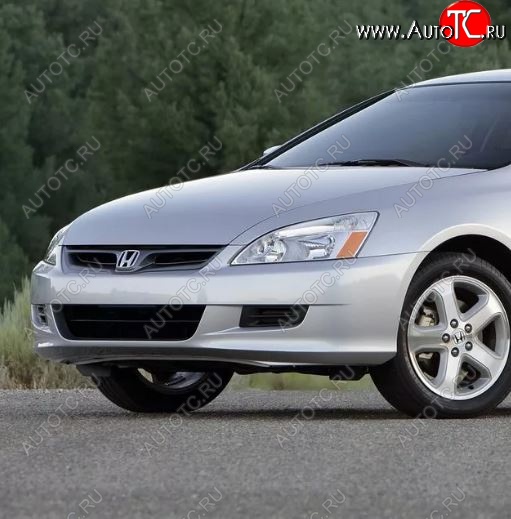 9 349 р. Бампер передний (купе, USA) TYG Honda Accord 7 CL седан дорестайлинг (2002-2005) (Неокрашенный)  с доставкой в г. Пермь