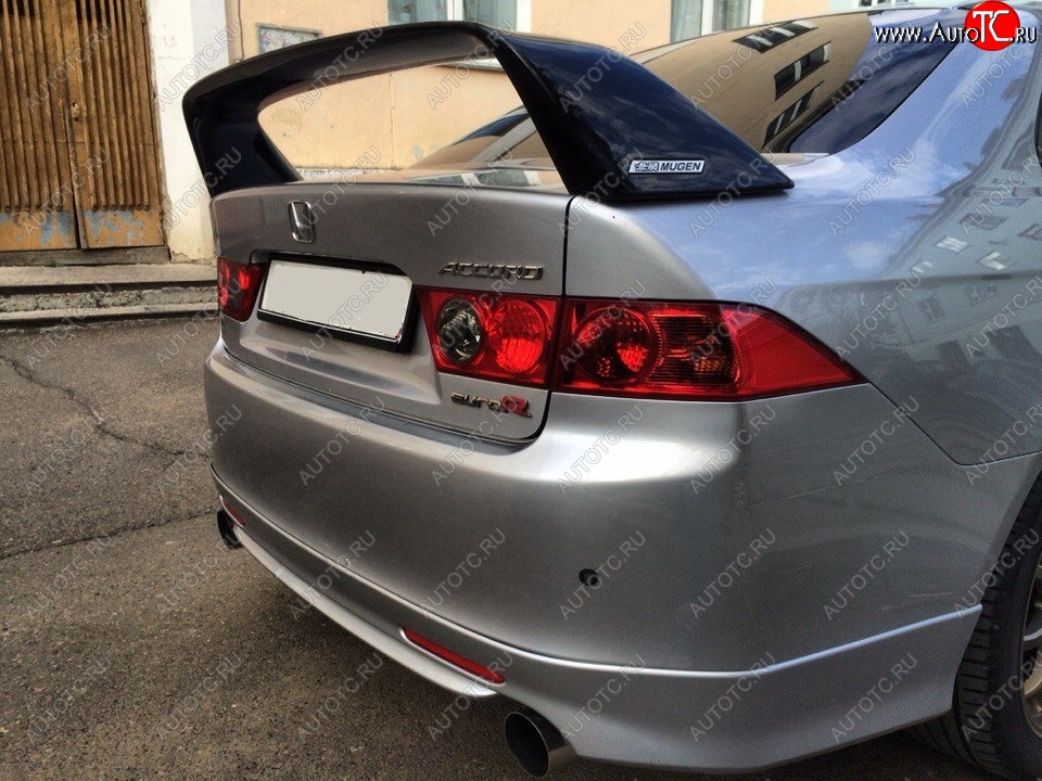 7 799 р. Спойлер MUGEN Style  Honda Accord  7 CL (2002-2005) седан дорестайлинг (Неокрашенный)  с доставкой в г. Пермь