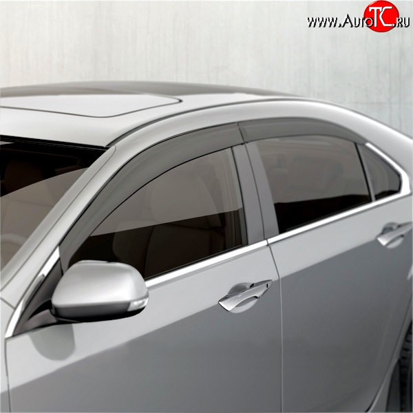 4 199 р. Дефлекторы окон (ветровики) Novline 4 шт Honda Accord 8 CU седан дорестайлинг (2008-2011)  с доставкой в г. Пермь