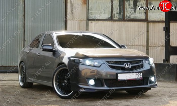 4 049 р. Накладка на передний бампер Jaguar Honda Accord 8 CU седан дорестайлинг (2008-2011)  с доставкой в г. Пермь