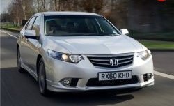 4 649 р. Клыки Type-S Mini на передний бампер автомобиля  Honda Accord ( 8 CU,  8 CW) (2011-2013) седан рестайлинг, универсал рестайлинг (Неокрашенная)  с доставкой в г. Пермь. Увеличить фотографию 7
