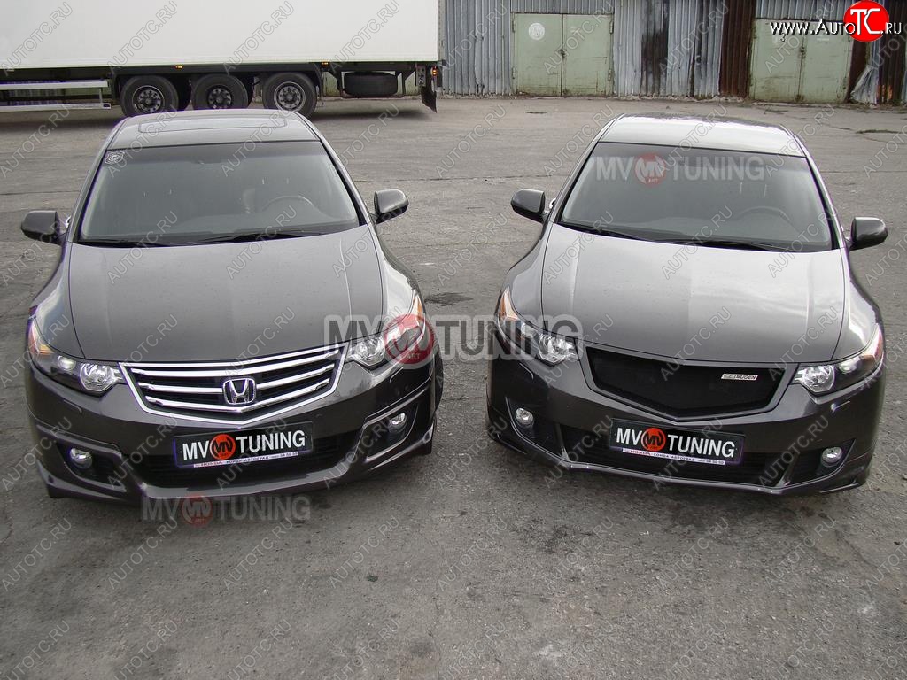 4 399 р. Решетка радиатора (дорестайлинг) MV tuning  Honda Accord  8 CU (2008-2011) седан дорестайлинг (Неокрашенная)  с доставкой в г. Пермь
