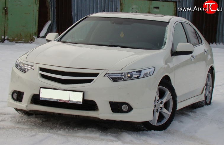 5 349 р. Решётка радиатора Sport 3  Honda Accord ( 8 CU,  8 CW) (2011-2013) седан рестайлинг, универсал рестайлинг (Неокрашенная)  с доставкой в г. Пермь