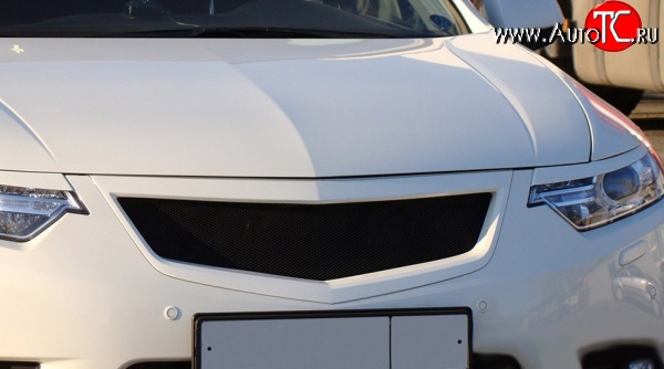 1 299 р. Реснички Sport на фары рестайлинг Honda Accord 8 CU седан дорестайлинг (2008-2011) (Неокрашенные)  с доставкой в г. Пермь