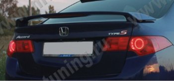 Спойлер на крышку багажника SPORT (без стоп-сигнала) Honda Accord  8 CU (2008-2011) седан дорестайлинг