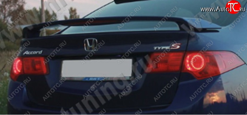 5 799 р. Спойлер на крышку багажника SPORT (без стоп-сигнала) Honda Accord 8 CU седан дорестайлинг (2008-2011) (Неокрашенный)  с доставкой в г. Пермь