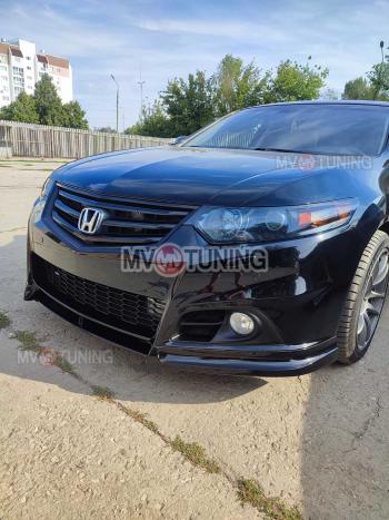 27 499 р. Бампер передний Modulo Style Honda Accord 8 CU седан дорестайлинг (2008-2011) (Неокрашенный, Без вырезов под парктронники, Без вырезов под омыватели)  с доставкой в г. Пермь. Увеличить фотографию 2