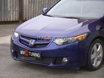 1 399 р. Планка решетки радиатора Sport var №1 (под логотип H) Honda Accord 8 CU седан дорестайлинг (2008-2011)  с доставкой в г. Пермь. Увеличить фотографию 3
