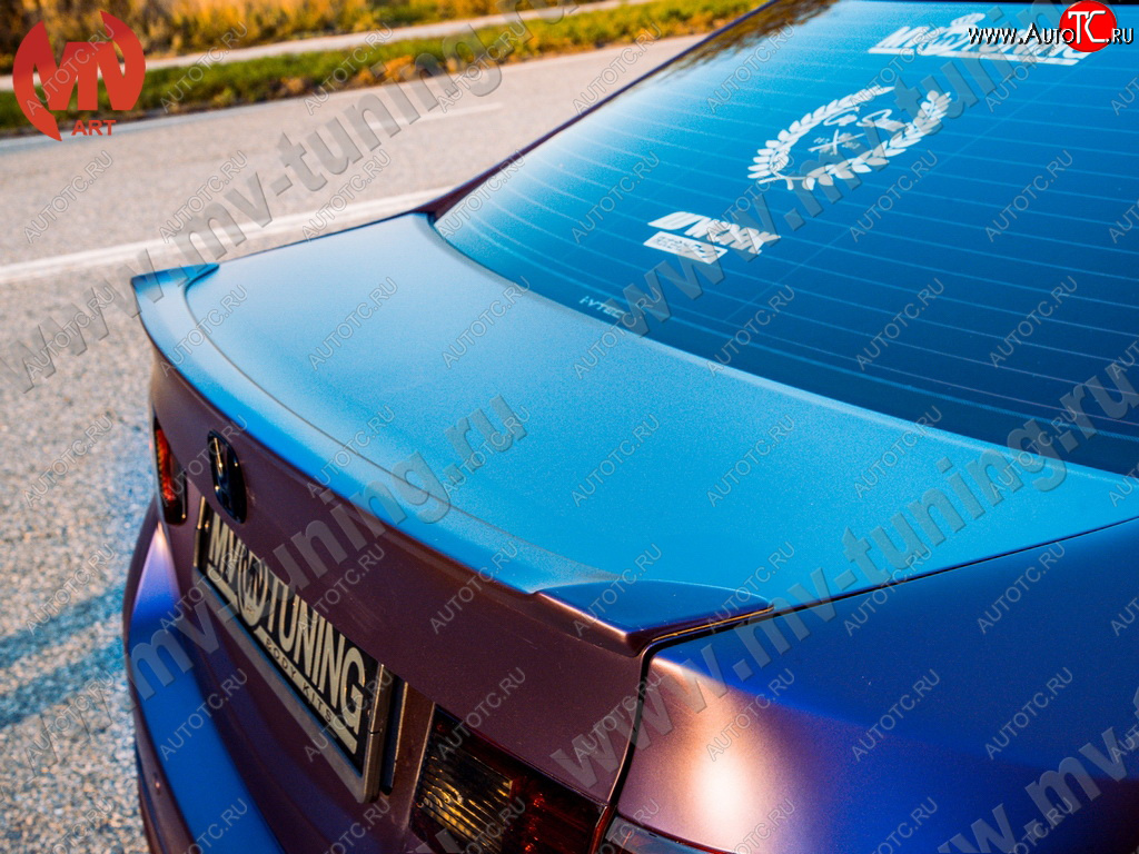 4 199 р. Лип спойлер на крышку багажника MV-Tuning Honda Accord 8 CU седан дорестайлинг (2008-2011) (Неокрашенный)  с доставкой в г. Пермь