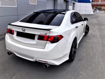 4 199 р. Лип спойлер на крышку багажника MV-Tuning Honda Accord 8 CU седан дорестайлинг (2008-2011) (Неокрашенный)  с доставкой в г. Пермь. Увеличить фотографию 3