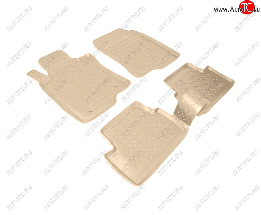 3 299 р. Коврики салона Norplast Unidec  Honda Accord  8 CU (2008-2011) седан дорестайлинг (Цвет: бежевый)  с доставкой в г. Пермь