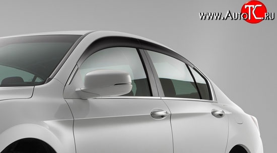 2 114 р. Дефлекторы окон (ветровики) Novline 4 шт. Honda Accord 9 CR седан дорестайлинг (2013-2016)  с доставкой в г. Пермь