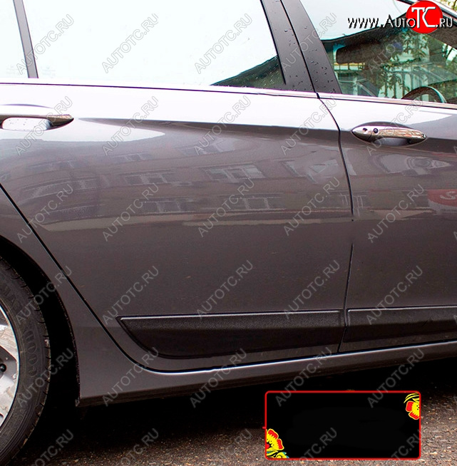 809 р. Молдинг двери RA (Задний правый) Honda Accord 9 CR седан дорестайлинг (2013-2016) (Поверхность шагрень)  с доставкой в г. Пермь
