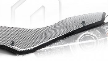 Дефлектор капота (CL1,CL3, CF3-CF5) CA-Plastic Honda Accord  6 CF (1997-2000) седан дорестайлинг (Шелкография черная)