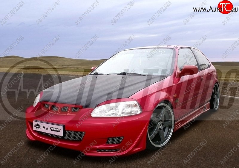 12 299 р. Пороги накладки (дорестайлинг) D.J. Honda Civic ES седан дорестайлинг (2000-2003)  с доставкой в г. Пермь