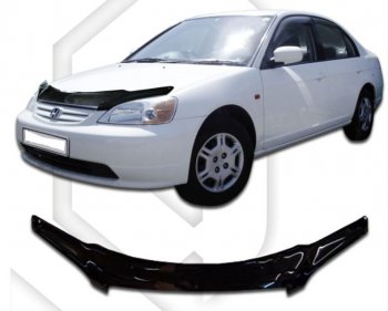 Дефлектор капота SD (EN2, ES9) CA-Plastiс Honda Civic  ES (2000-2003) седан дорестайлинг