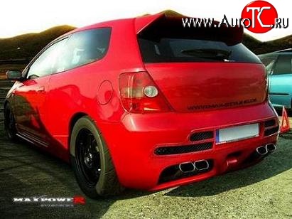25 899 р. Задний бампер Maxpower Honda Civic ES седан дорестайлинг (2000-2003)  с доставкой в г. Пермь
