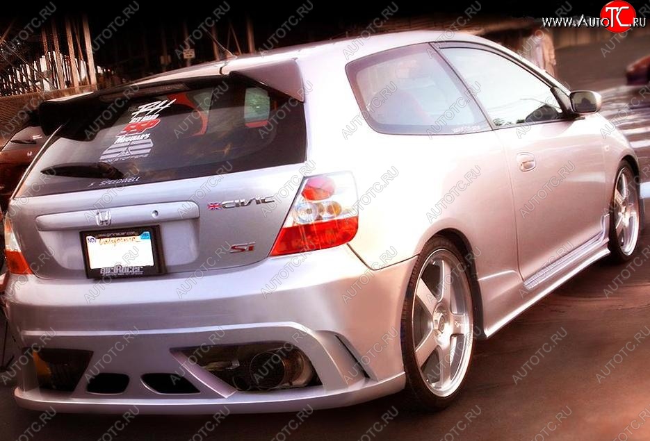 23 969 р. Задний бампер R1 Honda Civic ES седан дорестайлинг (2000-2003)  с доставкой в г. Пермь