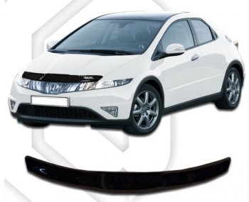 Дефлектор капота CA-Plastic Honda Civic  FK,FN (2005-2011) хэтчбэк 5 дв. дорестайлинг, хэтчбэк 5 дв. рестайлинг