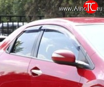 999 р. Комплект дефлекторов окон (ветровиков) 4 шт. Russtal Honda Civic FK,FN хэтчбэк 5 дв. дорестайлинг (2005-2008)  с доставкой в г. Пермь