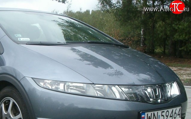 12 899 р. Пластиковый капот Standart Honda Civic FK,FN хэтчбэк 5 дв. дорестайлинг (2005-2008)  с доставкой в г. Пермь