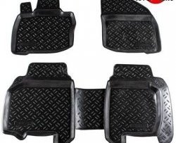 Комплект ковриков в салон Aileron 4 шт. (полиуретан) Honda Civic  FK,FN (2005-2011) хэтчбэк 5 дв. дорестайлинг, хэтчбэк 5 дв. рестайлинг