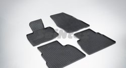 Износостойкие коврики в салон с рисунком Сетка SeiNtex Premium 4 шт. (резина) Honda Civic  FK,FN (2005-2011) хэтчбэк 5 дв. дорестайлинг, хэтчбэк 5 дв. рестайлинг