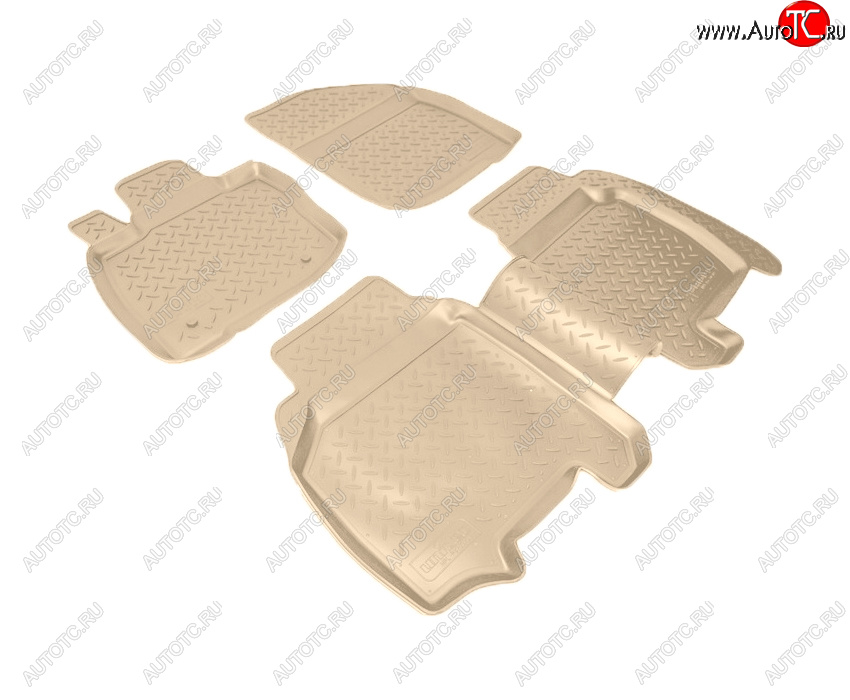 3 199 р. Коврики салона Norplast Unidec  Honda Civic ( EP,  EU,  FK,FN) (2000-2011) хэтчбэк 3 дв. дорестайлинг, хэтчбэк 5 дв. дорестайлинг,  хэтчбэк 5 дв. рестайлинг, хэтчбэк 3 дв. рестайлинг, хэтчбэк 5 дв. рестайлинг (Цвет: бежевый)  с доставкой в г. Пермь