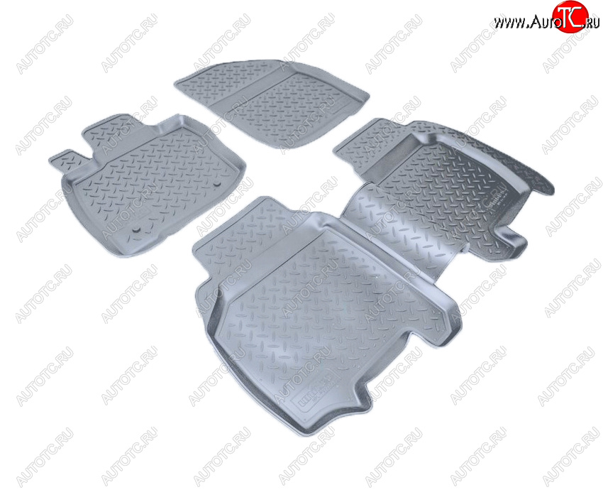 3 199 р. Коврики салона Norplast Unidec  Honda Civic ( EP,  EU,  FK,FN) (2000-2011) хэтчбэк 3 дв. дорестайлинг, хэтчбэк 5 дв. дорестайлинг,  хэтчбэк 5 дв. рестайлинг, хэтчбэк 3 дв. рестайлинг, хэтчбэк 5 дв. рестайлинг (Цвет: серый)  с доставкой в г. Пермь