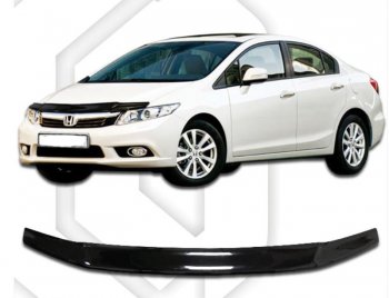 Дефлектор капота CA-Plastic Honda Civic  FB (2011-2016) седан