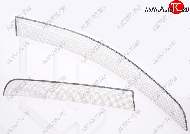 2 199 р. Дефлектор капота CA-Plastiс  Honda CR-V  RE1,RE2,RE3,RE4,RE5,RE7 (2007-2010) дорестайлинг (Шелкография белая, Без хром.молдинга)  с доставкой в г. Пермь
