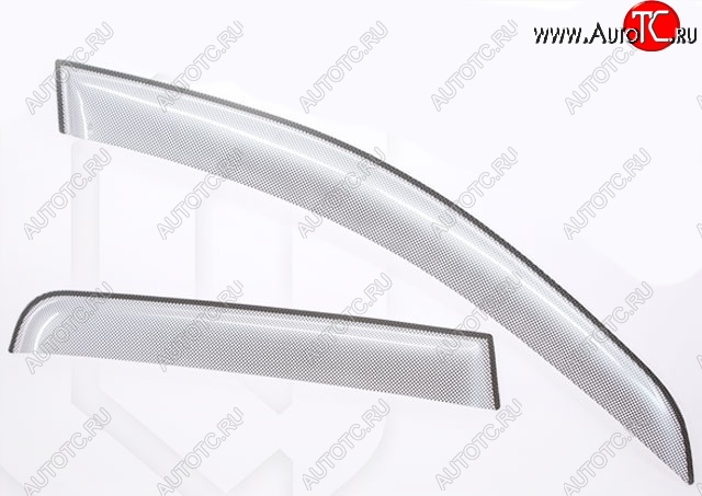 2 199 р. Дефлектор капота CA-Plastiс  Honda CR-V  RE1,RE2,RE3,RE4,RE5,RE7 (2007-2010) дорестайлинг (Шелкография серебро, Без хром.молдинга)  с доставкой в г. Пермь