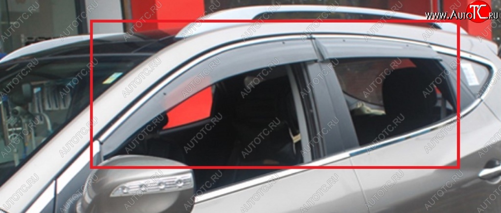 4 399 р. Дефлекторы окон (ветровики) SuvStyle Honda CR-V RE1,RE2,RE3,RE4,RE5,RE7 дорестайлинг (2007-2010)  с доставкой в г. Пермь
