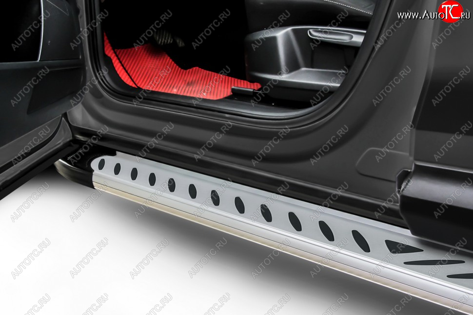 17 399 р. Порожки для ног Slitkoff Elite  Honda CR-V  RE1,RE2,RE3,RE4,RE5,RE7 (2007-2012) дорестайлинг, рестайлинг (Silver)  с доставкой в г. Пермь