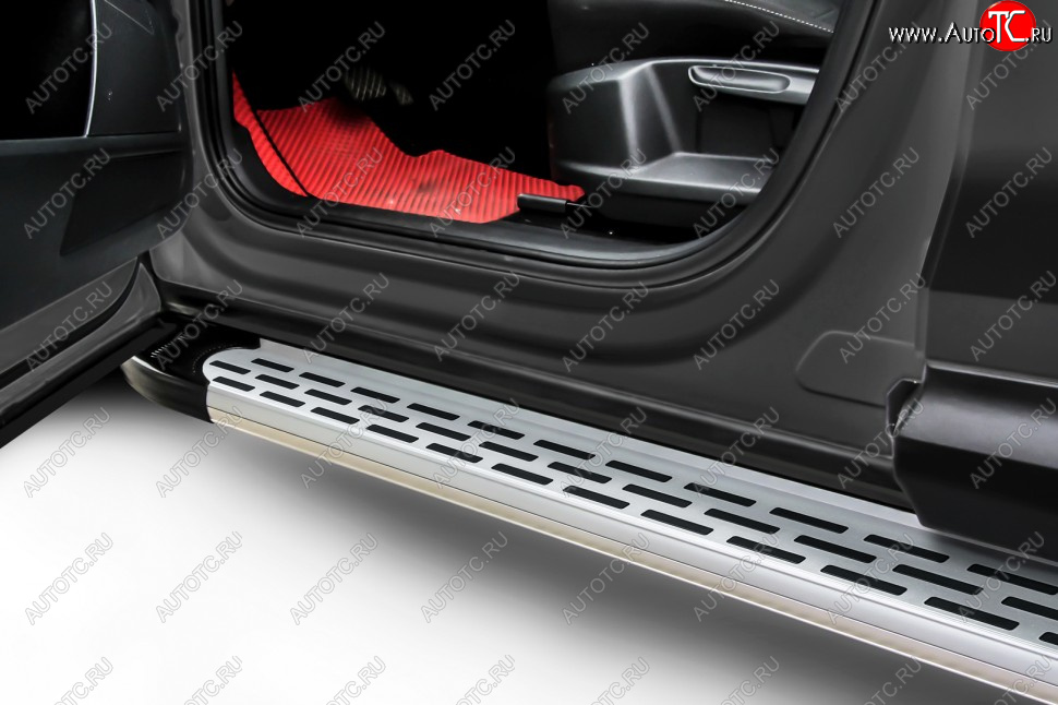 17 399 р. Порожки для ног Slitkoff Premium  Honda CR-V  RE1,RE2,RE3,RE4,RE5,RE7 (2007-2012) дорестайлинг, рестайлинг (Silver)  с доставкой в г. Пермь