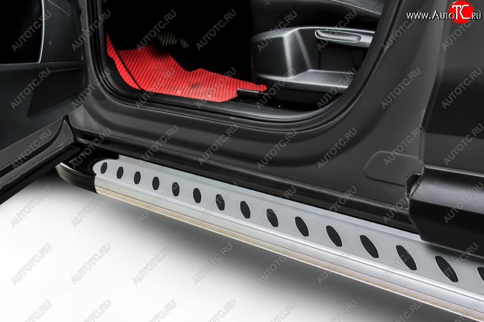 17 399 р. Порожки для ног Slitkoff Prestige  Honda CR-V  RE1,RE2,RE3,RE4,RE5,RE7 (2007-2012) дорестайлинг, рестайлинг (Silver)  с доставкой в г. Пермь