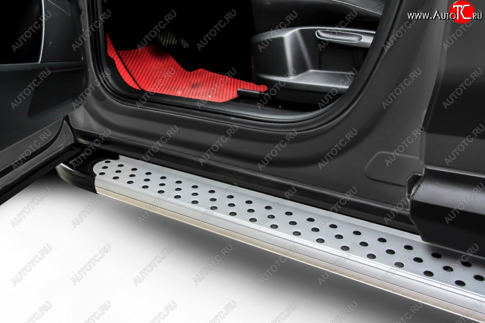 17 399 р. Порожки для ног Slitkoff Standart  Honda CR-V  RE1,RE2,RE3,RE4,RE5,RE7 (2007-2012) дорестайлинг, рестайлинг (Silver)  с доставкой в г. Пермь