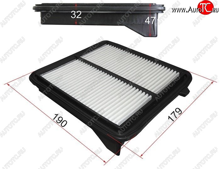 289 р. Фильтр воздушный двигателя SAT (HYBRID)  Honda CR-V  RE1,RE2,RE3,RE4,RE5,RE7 (2007-2010) дорестайлинг  с доставкой в г. Пермь