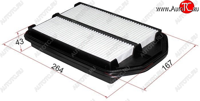 369 р. Фильтр воздушный двигателя SAT  Honda CR-V  RE1,RE2,RE3,RE4,RE5,RE7 (2007-2012) дорестайлинг, рестайлинг  с доставкой в г. Пермь