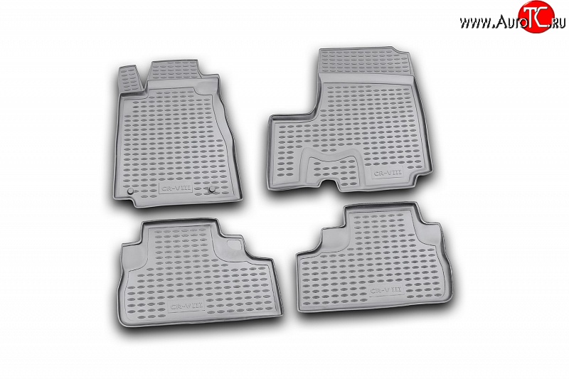 2 759 р. Коврики в салон Element 4 шт. (полиуретан) Honda CR-V RE1,RE2,RE3,RE4,RE5,RE7 дорестайлинг (2007-2010)  с доставкой в г. Пермь