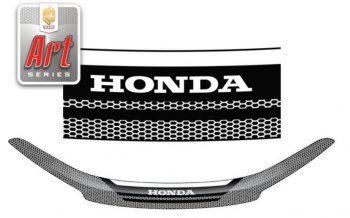Дефлектор капота CA-Plastiс Honda CR-V  RM1,RM3,RM4 (2012-2015) дорестайлинг (Серия Art черная)