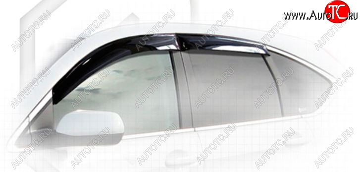 2 079 р. Дефлектора окон CA-Plastiс  Honda CR-V  RM1,RM3,RM4 (2012-2015) дорестайлинг (Classic полупрозрачный, Без хром.молдинга)  с доставкой в г. Пермь