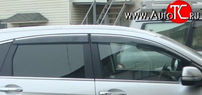 439 р. Комплект дефлекторов окон (ветровиков) 4 шт. Novline (акрил) Honda CR-V RM1,RM3,RM4 дорестайлинг (2012-2015)  с доставкой в г. Пермь