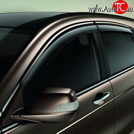 4 499 р. Дефлекторы окон (ветровики) Novline 4 шт. Honda CR-V RM1,RM3,RM4 дорестайлинг (2012-2015)  с доставкой в г. Пермь