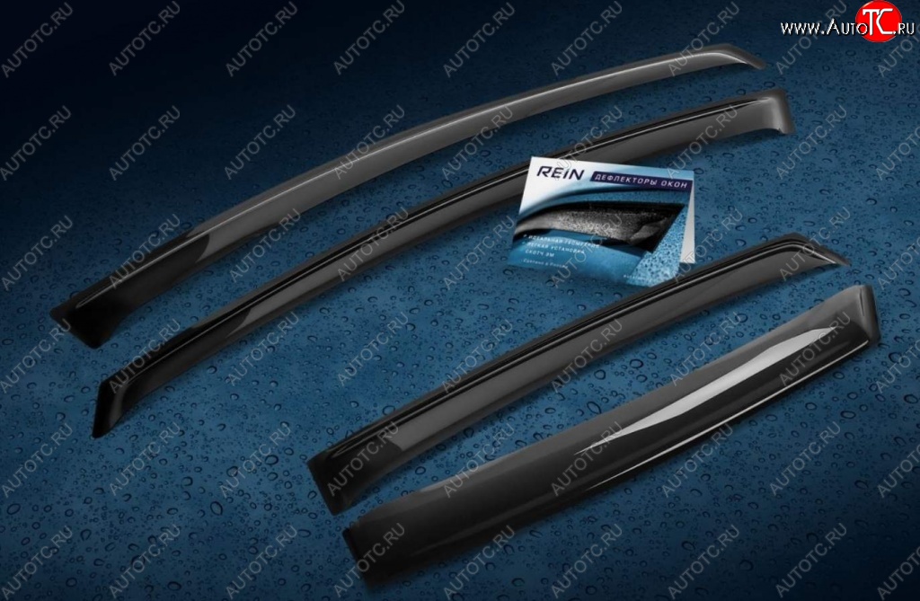 2 159 р. Дефлектора окон REIN (накладные) Honda CR-V RM1,RM3,RM4 дорестайлинг (2012-2015)  с доставкой в г. Пермь