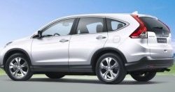 2 149 р. Накладки на внешние ручки дверей СТ Honda CR-V RM1,RM3,RM4 дорестайлинг (2012-2015) (Неокрашенные)  с доставкой в г. Пермь. Увеличить фотографию 3