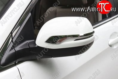 1 799 р. Накладки на зеркала СТ Honda CR-V RM1,RM3,RM4 дорестайлинг (2012-2015) (Неокрашенные)  с доставкой в г. Пермь