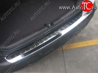 5 949 р. Защитная накладка на задний бампер СТ Honda CR-V RM1,RM3,RM4 дорестайлинг (2012-2015)  с доставкой в г. Пермь