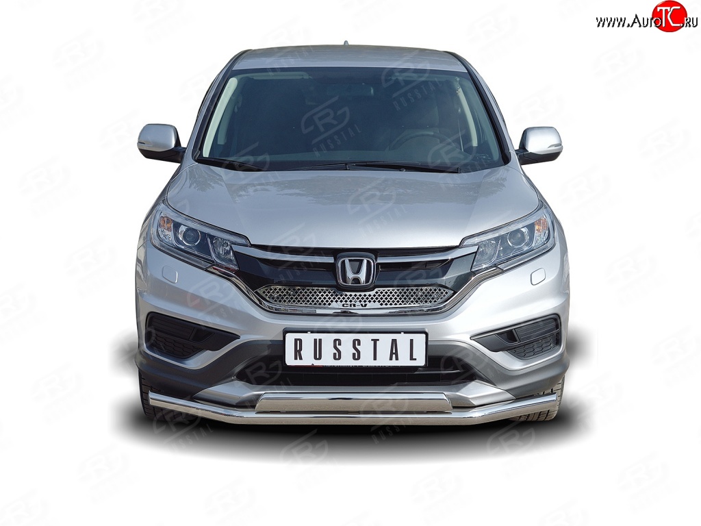 2 899 р. Решётка радиатора (рестайлинг) Russtal Honda CR-V RM1,RM3,RM4 дорестайлинг (2012-2015) (Неокрашенная)  с доставкой в г. Пермь